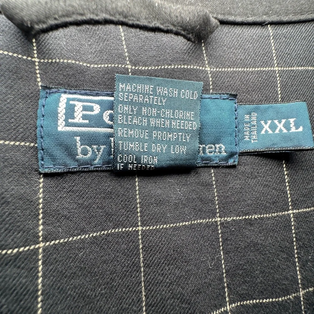 90s Ralph Lauren Harrington Jacket XXL 2 Extra Large Black Plaid Bi Swing Preppy